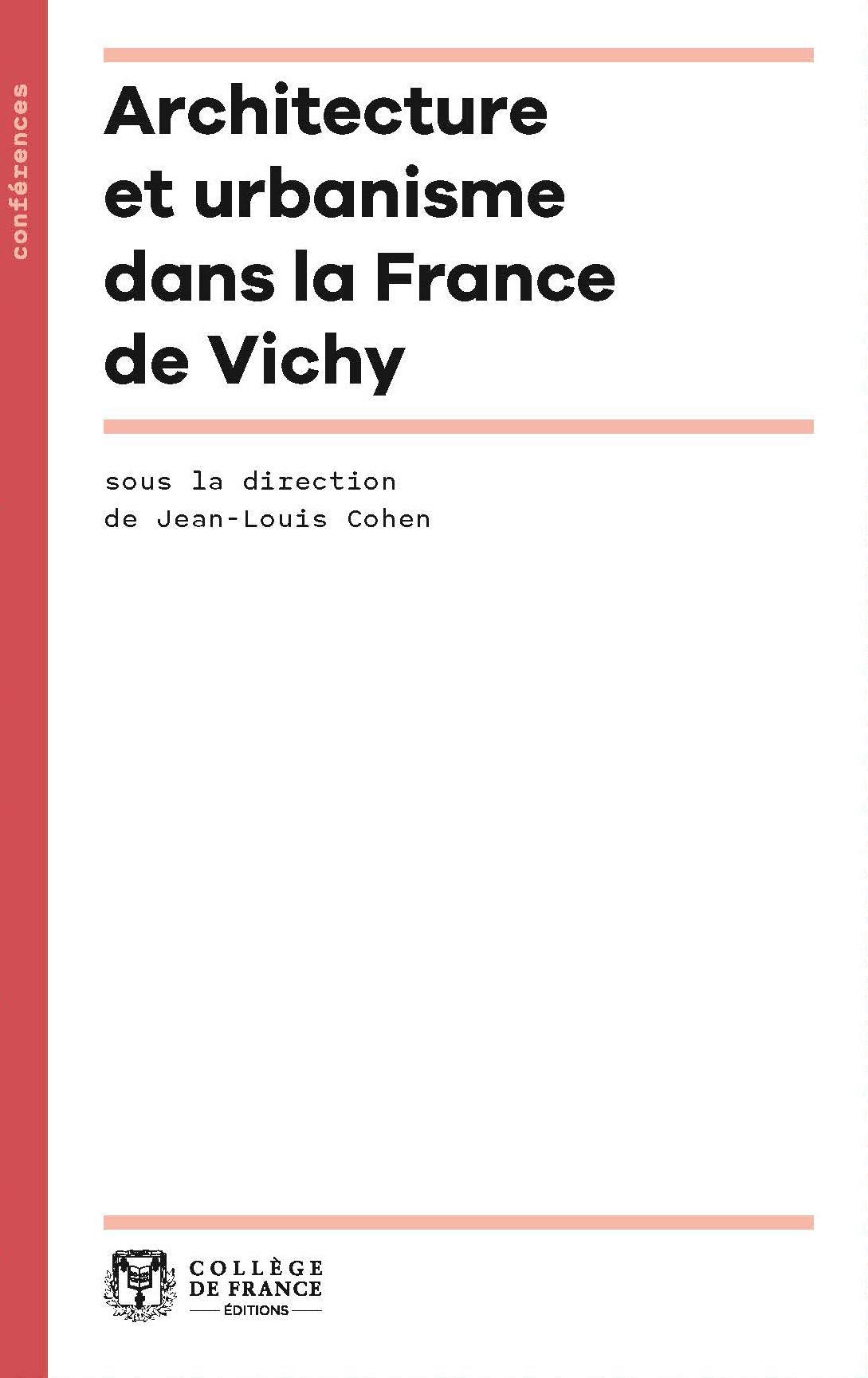 Architecture et urbanisme dans la France de Vichy book