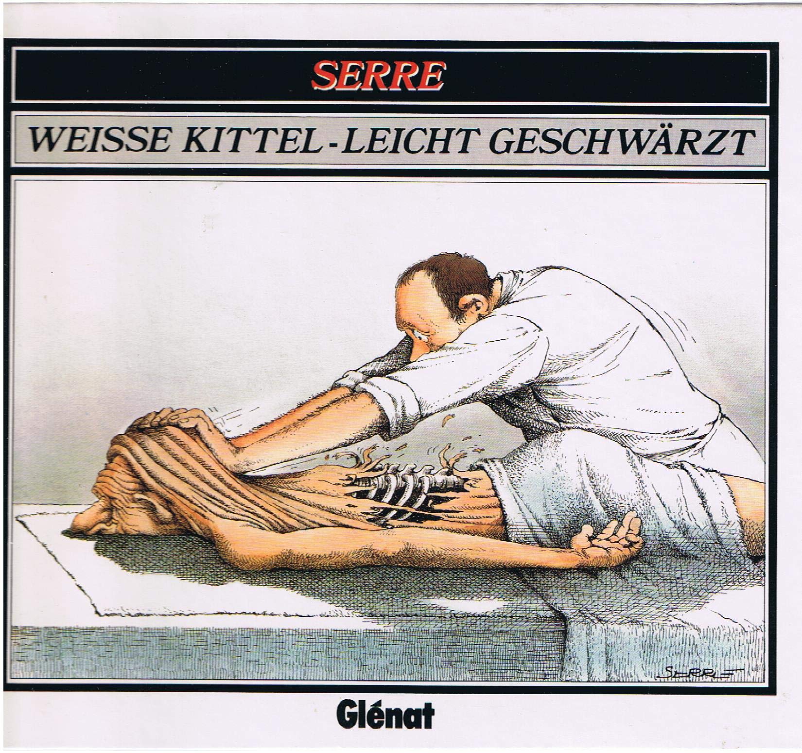 Weisse Kittel - Leicht geschwärzt Cartoons