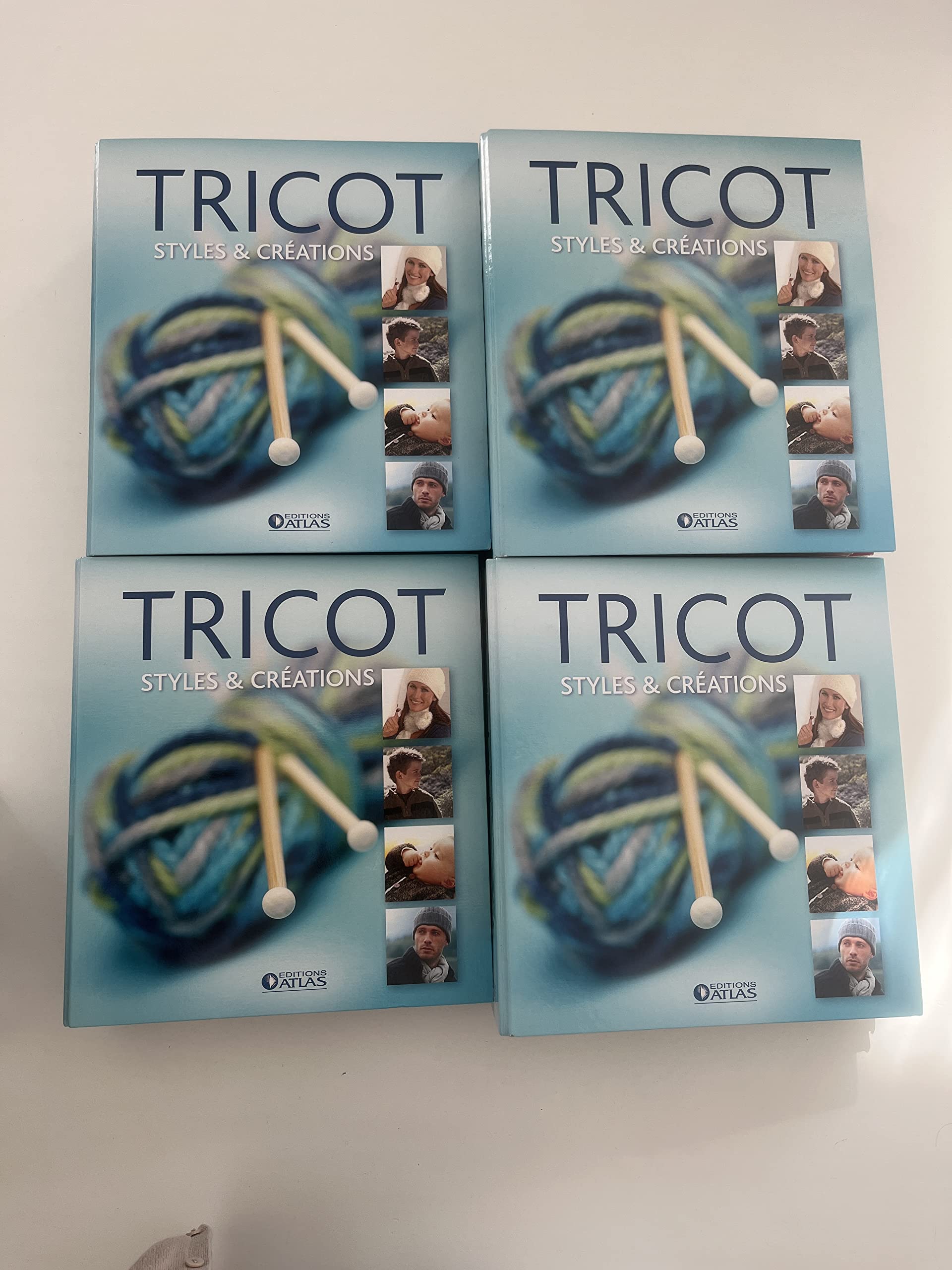 Tricot Style & Création Lot de 4 Edition Atlas - Classeurs + intercalaires book