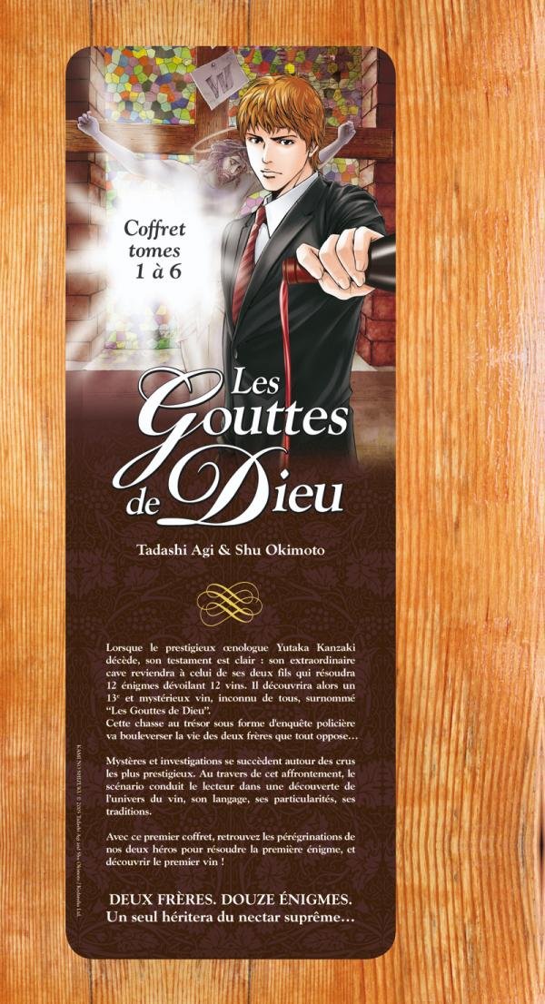 Les Gouttes de Dieu - Coffret Tomes 01 à 06: Le testament et le premier apôtre Manga