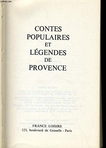 Contes populaires et légendes de Provence book