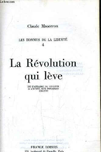 La Révolution Qui Lève 1785-1787 Books