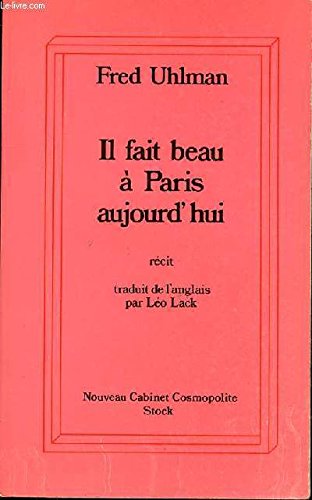 Il fait beau à Paris aujourd'hui Books