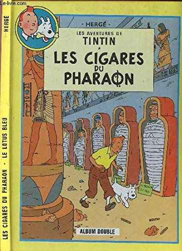 LES AVENTURES DE TINTIN - ALBUM DOUBLE - TOME 4 : LES CIGARES DU PHARAON - TOME 5 : LE LOTUS BLEU. Books