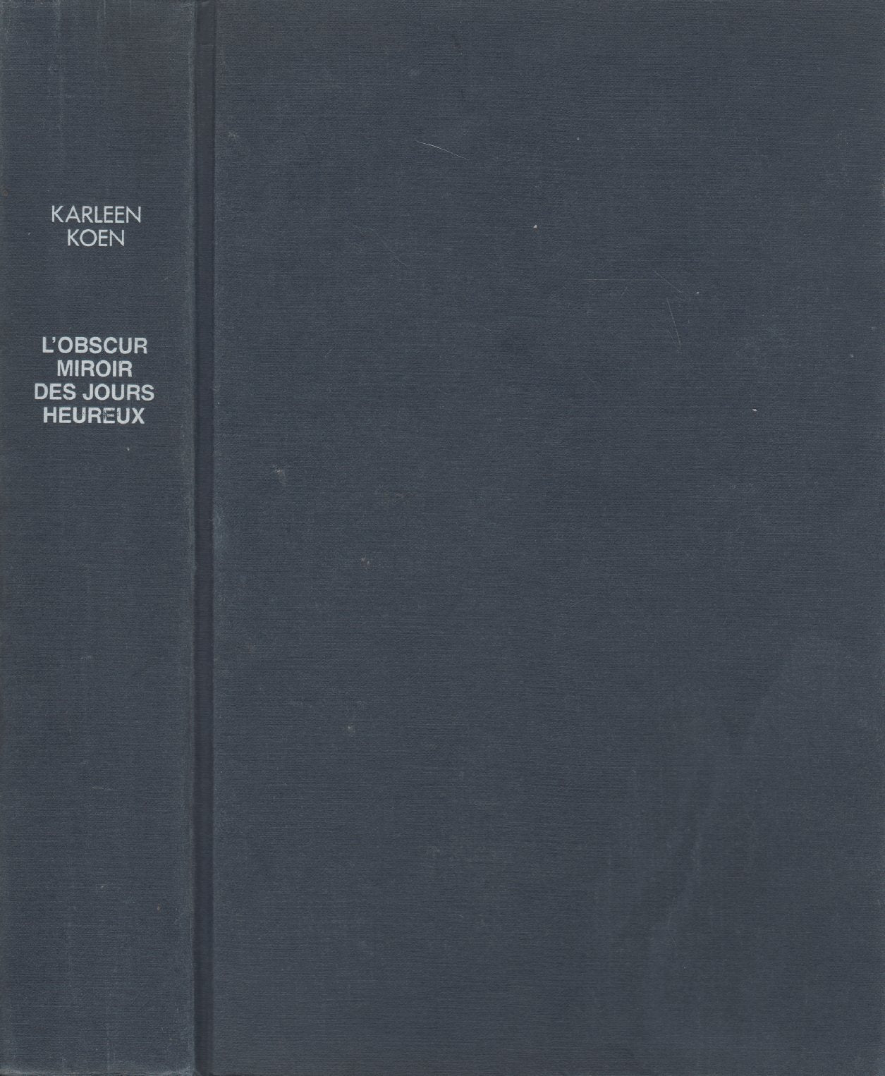 L'obscur miroir des jours heureux book