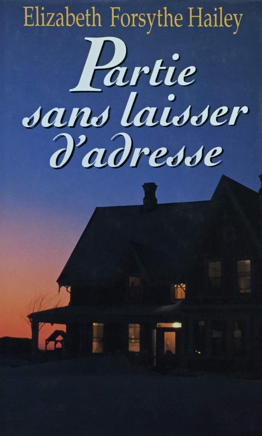 Partie sans laisser d'adresse France Loisirs book