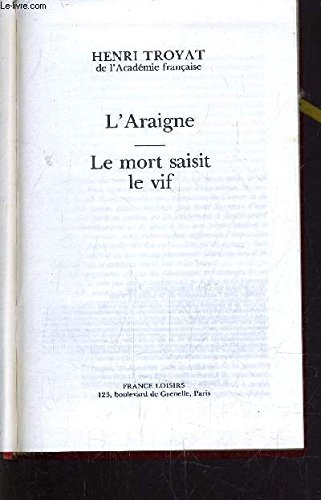 L'araigne - Le mort saisit le vif Books