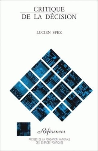 Critique de la décision, 4ème édition entièrement refondue et augmentée book