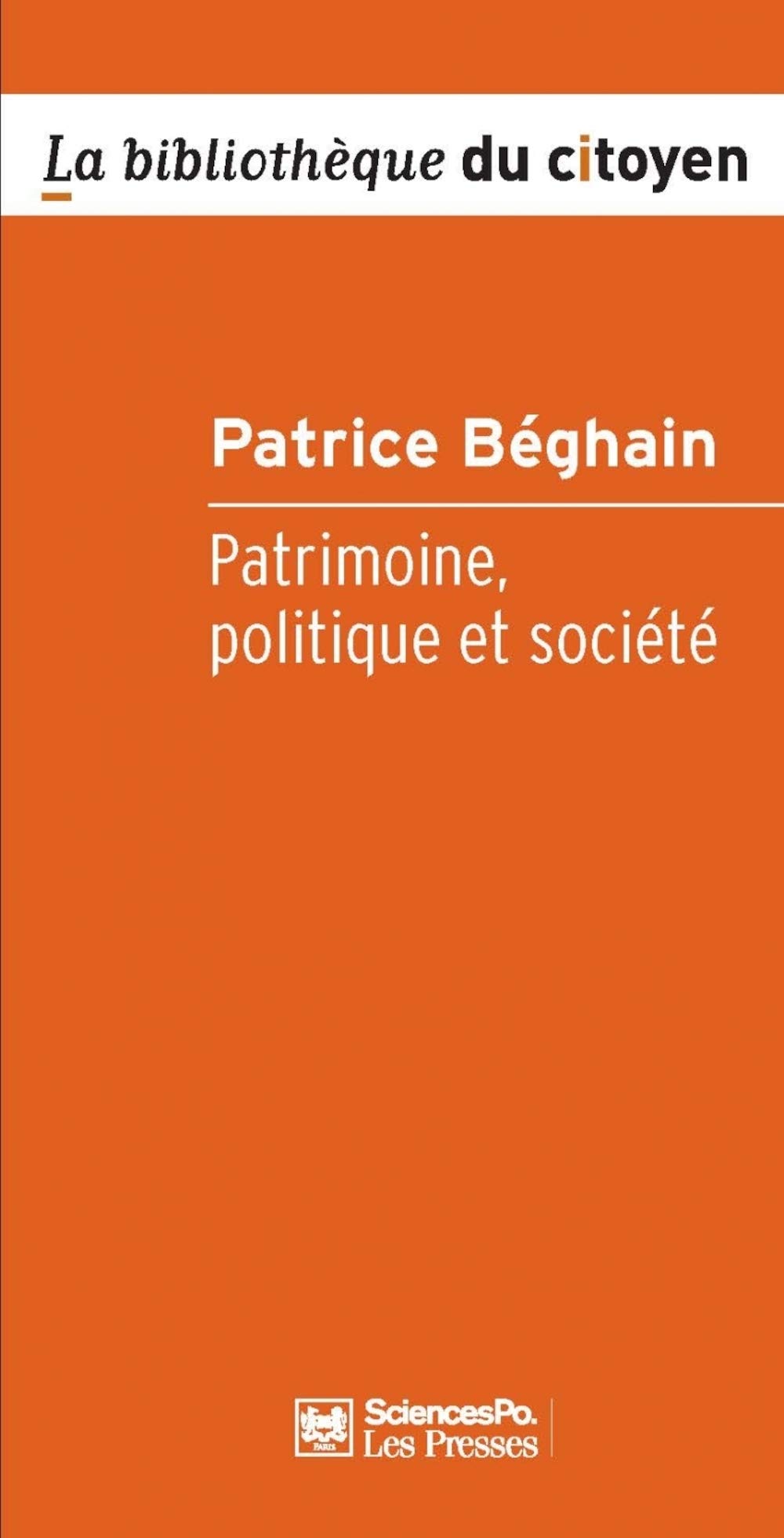 Patrimoine, politique et société Politics & History