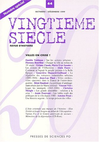 Le vingtième siècle, numéro 64 - octobre 1999 book
