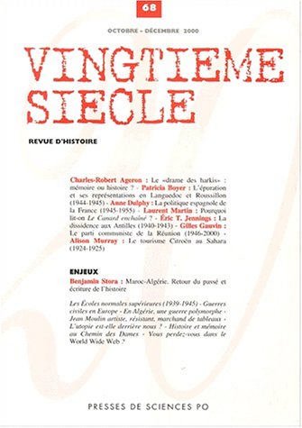 Le vingtième siècle, numéro 68, octobre-décembre 2000 book