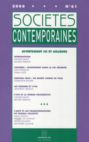 Sociétés contemporaines, N° 61 Janvier-Mars 2 : Avortement ici et ailleurs book