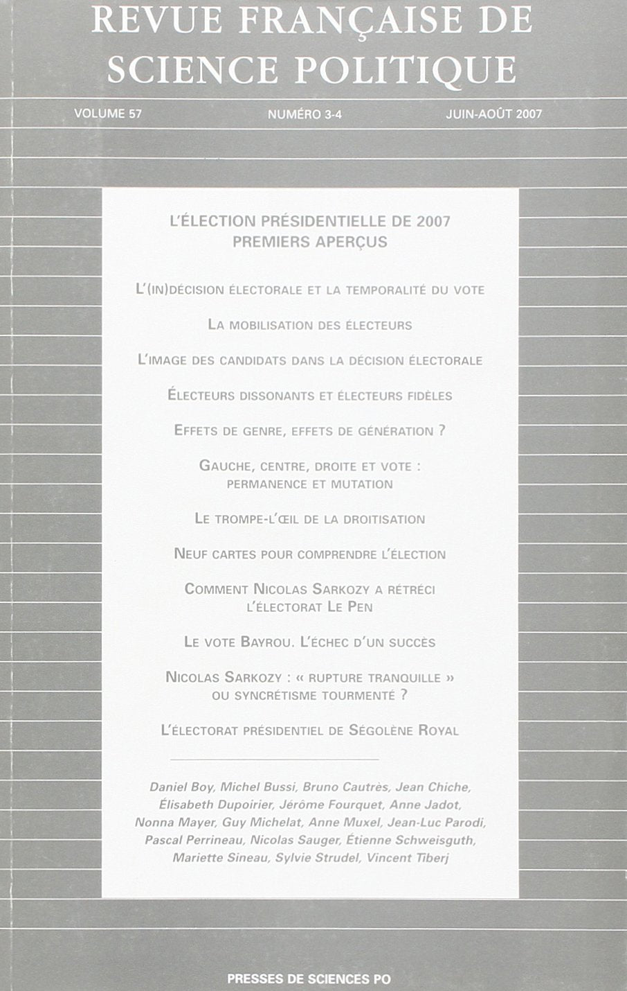 Revue française de science politique, N° 57 : La compétence politique book