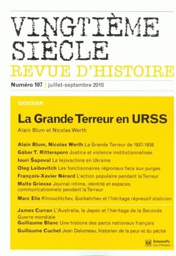 Vingtième siècle, n° 107 Books