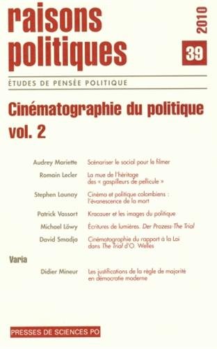 Raisons politiques, n° 39. Cinéma et politique, 2 Books