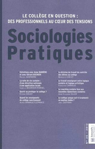 Sociologies pratiques, n° 25. Le collège, un espace social en recomposition ? book