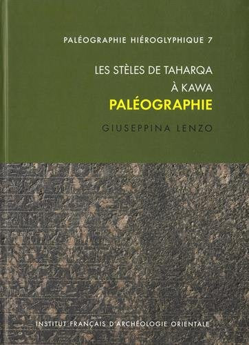 Les stèles de Taharqa à Kawa : paléographie book