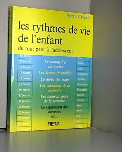 Les Rythmes de vie de l'enfant : Du tout-petit à l'adolescent book