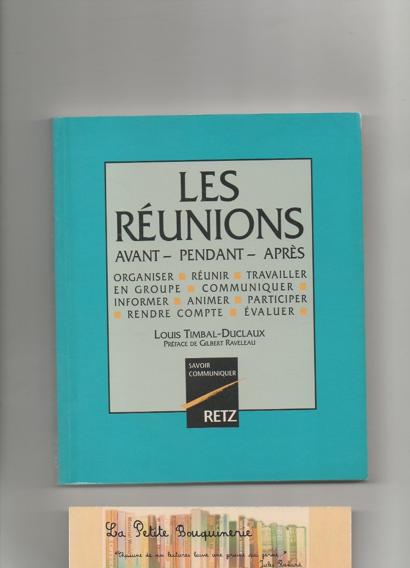 Les réunions: Avant, pendant, après Books