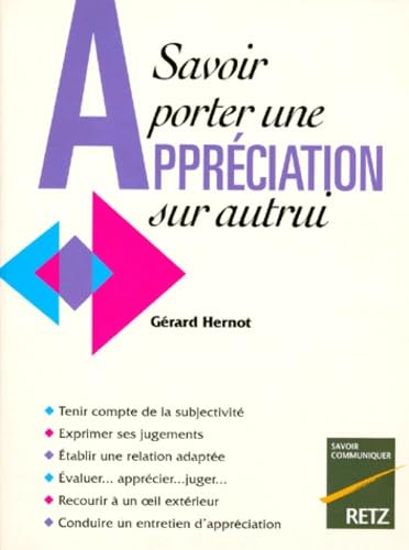 Savoir porter une appréciation sur autrui Books