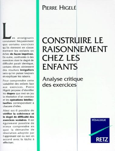 Construire le raisonnement chez les enfants book