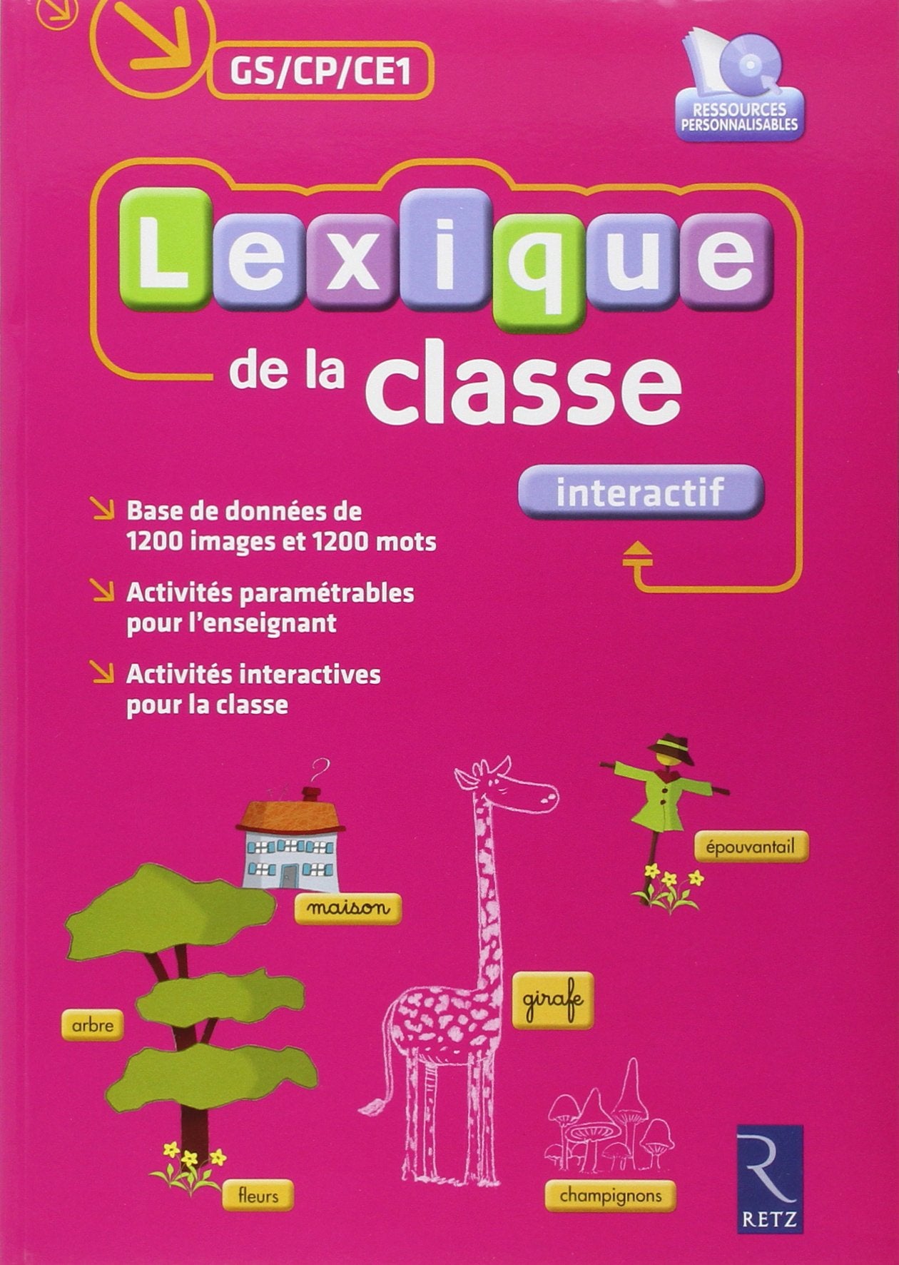 Lexique de la classe interactif : Version Fichier + CD-Rom book