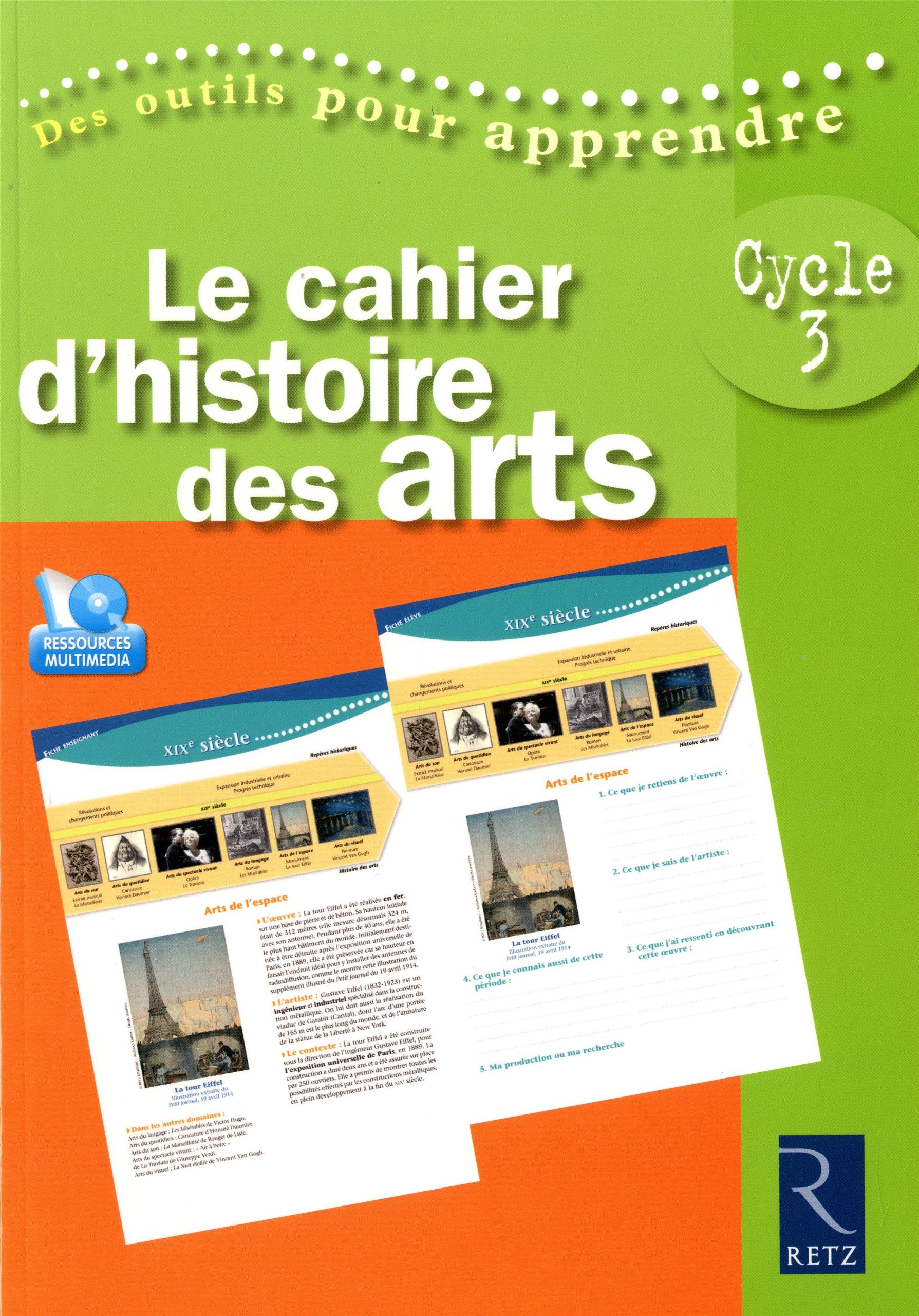 Le cahier d'histoire des arts Cycle 3 Books