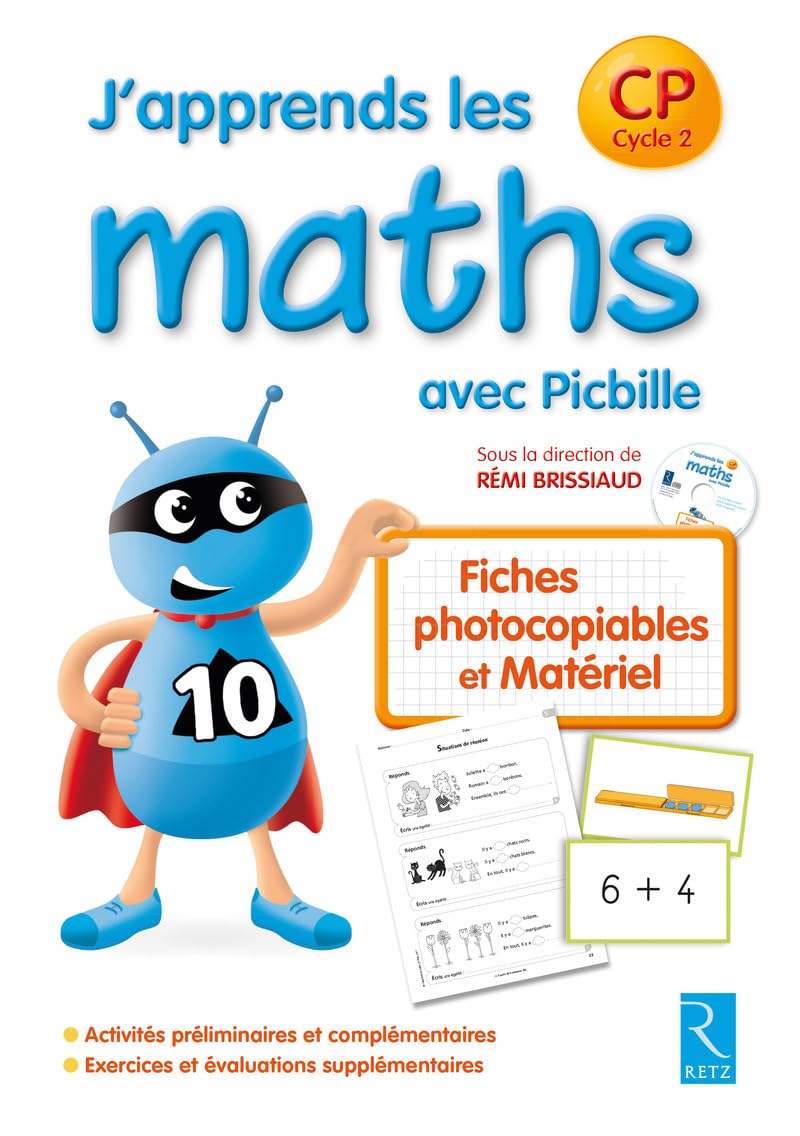 J'apprends les maths avec Picbille CP book