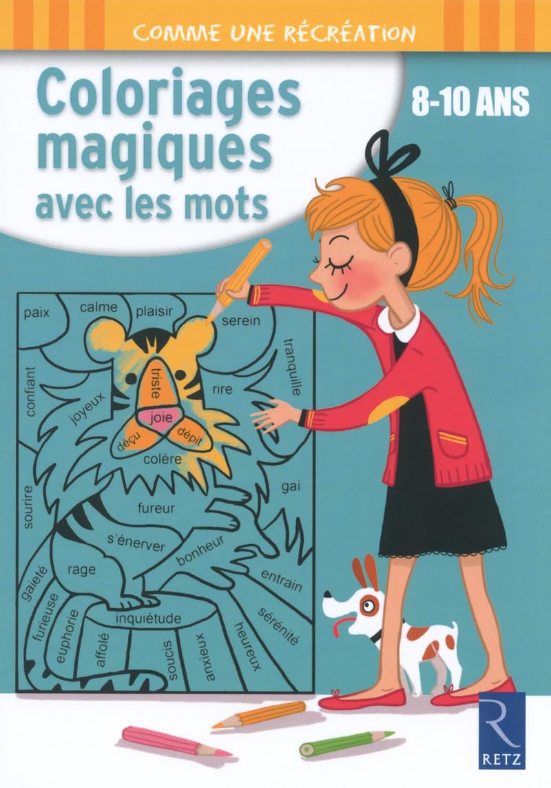 Coloriages magiques avec les mots 8-10 ans Foreign Languages ​​& Dictionaries