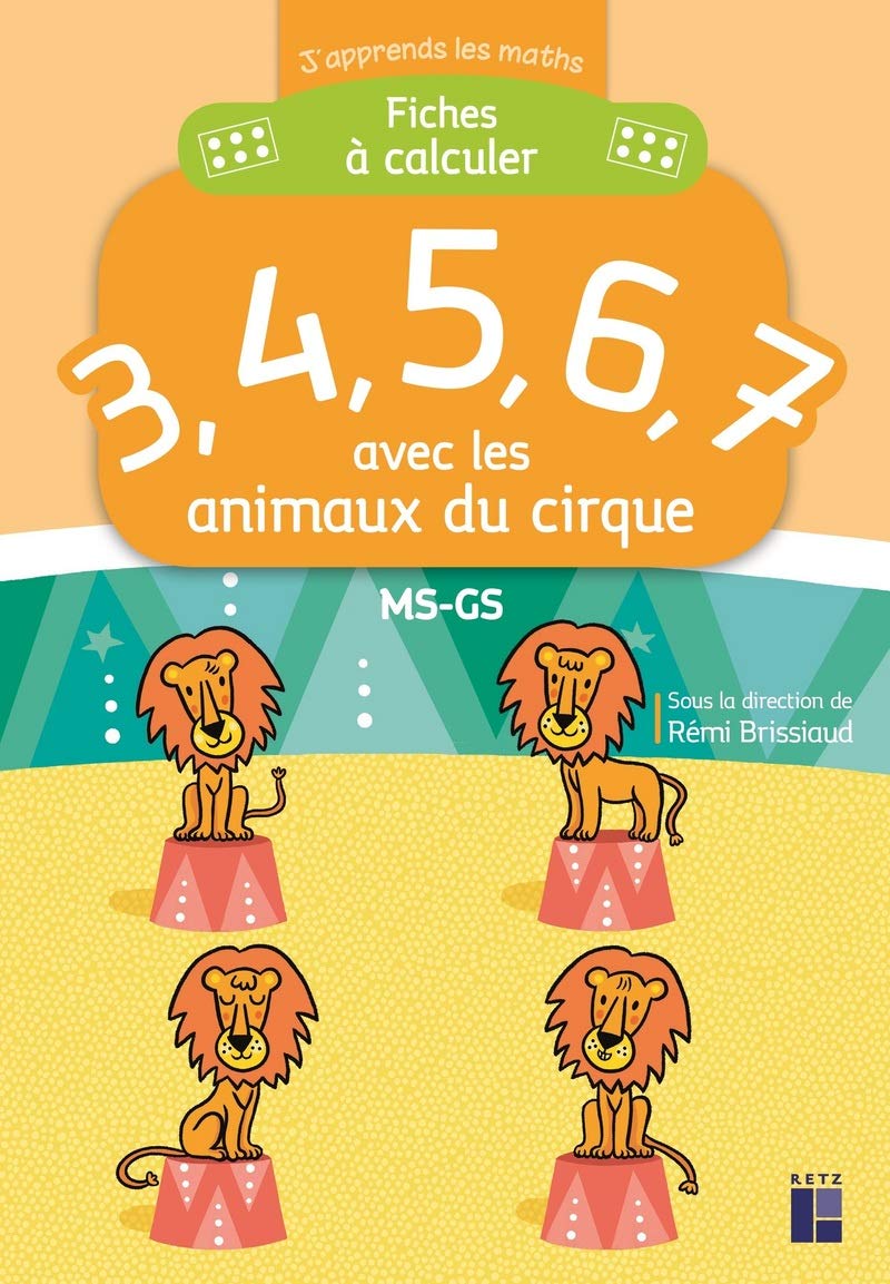 Fiches à calculer les animaux du cirque Study Guides