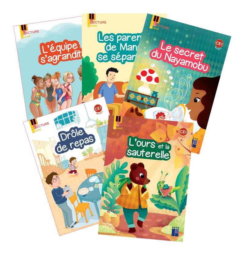 Lecture Piano CE1 - 5 albums de premières lectures Série 2 - (1 pack de 5): Série 2 book