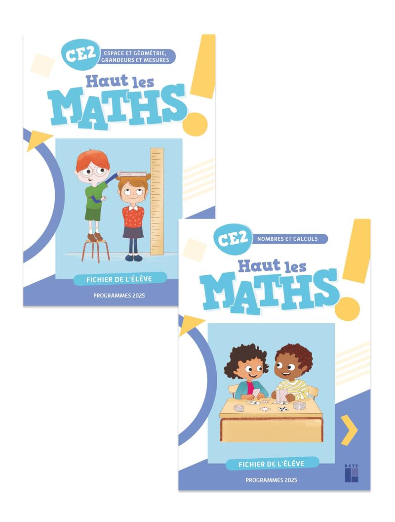 Haut les maths ! CE2 - Fichier de l'élève en 2 volumes - Programmes 2025 book