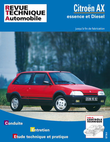 Revue technique automobile, n° 100.1. Citroën AX essence et diesel book
