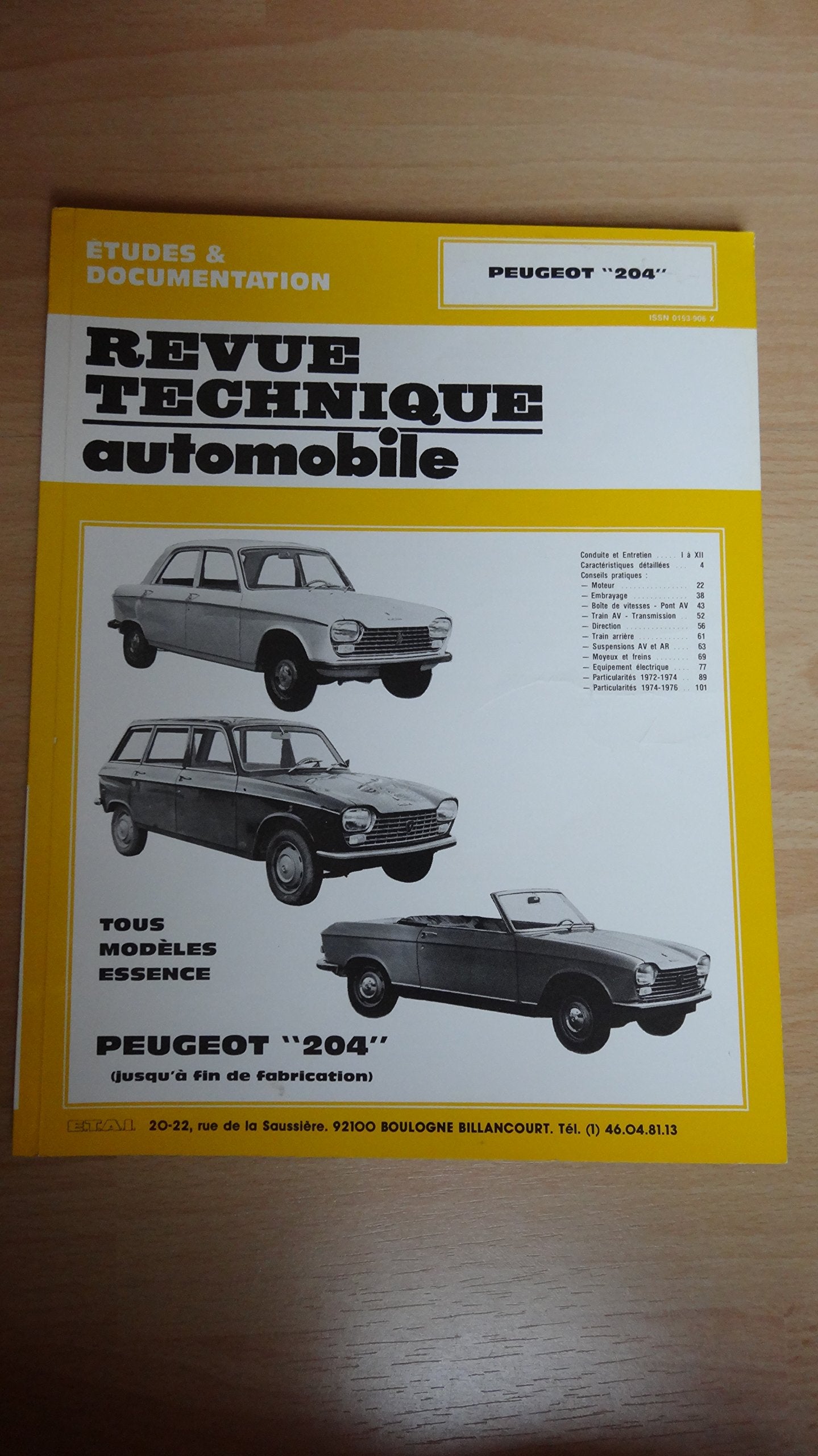 Peugeot 204 - tous modèles essence jusqu'à fin de fabrication Books