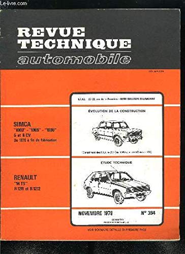 REVUE TECHNIQUE AUTOMOBILE - MARS 1979 - N°387 - EVOLUTION DE LA CONSTRUCTION OPEL REKORD D - ETUDE TECHNIQUE CITROËN VISA SUPER book