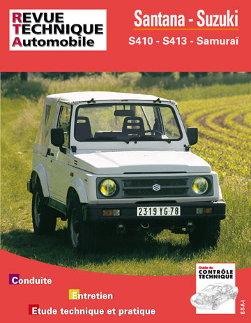 Revue technique automobile, n° 502.5. Santana et Suzuki S410 et S413 (82-94) book