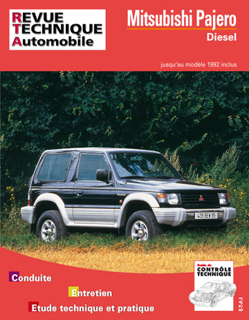 Revue technique automobile, n° 517.2. Mitsubishi Pajero diesel (83-92) Books