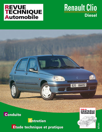 Revue technique automobile, n° 534.4. Renault Clio diesel tous types jusqu'à fin de fabrication Leisure & Fun