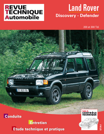 Revue technique automobile, n° 564.2. Land Rover Discovery-Defender 200/300 TDI book