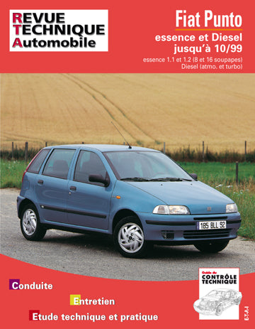 Revue technique automobile, n° 566.3. Fiat Punto essence et turbo diesel, 93-98 Books