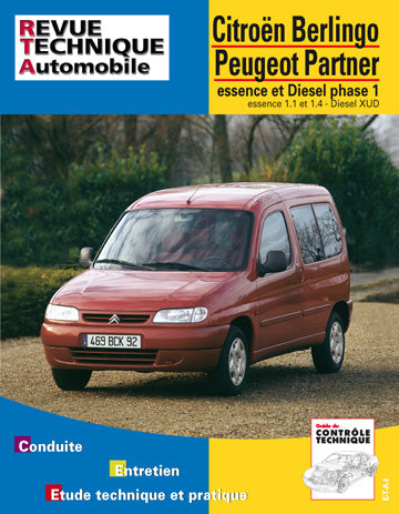 Revue technique automobile, n° 602.1. Peugeot Partner/Citroën Berlingo book