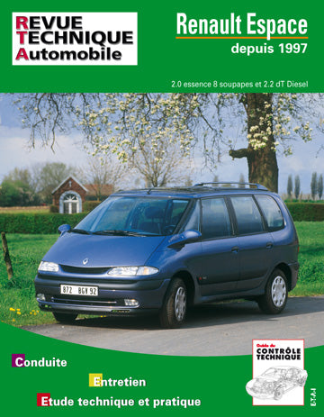 Revue technique automobile, n° 603.2. Renault Espace/Grand Espace de 09/96 à 09/02, essence et diesel Books