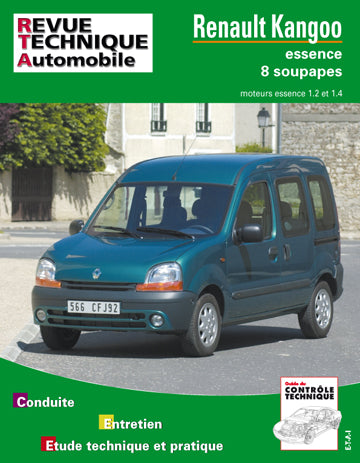 Revue technique automobile, n° 632.1. Renault Kangoo essence book