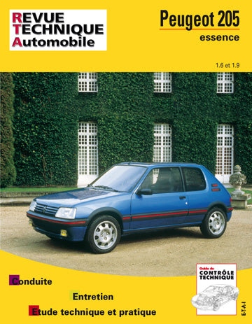 Revue technique automobile, n° 707.2. Peugeot 205 essence 1.6 et 1.9 84/97 Books