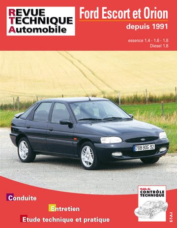Revue technique automobile, n° 717.3. Ford Escort et Orion (91/96)/D-TD (91/95) book