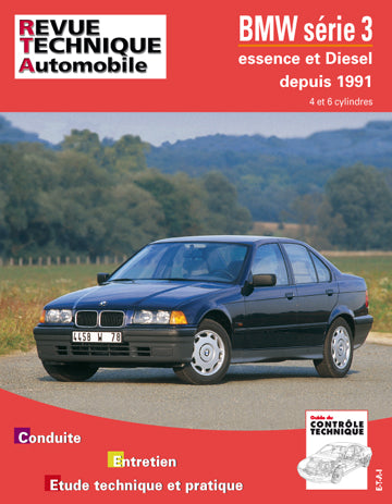 Revue technique automobile, n° 725.1. BMW série 3 E (91/93) et D (91/96) TD book