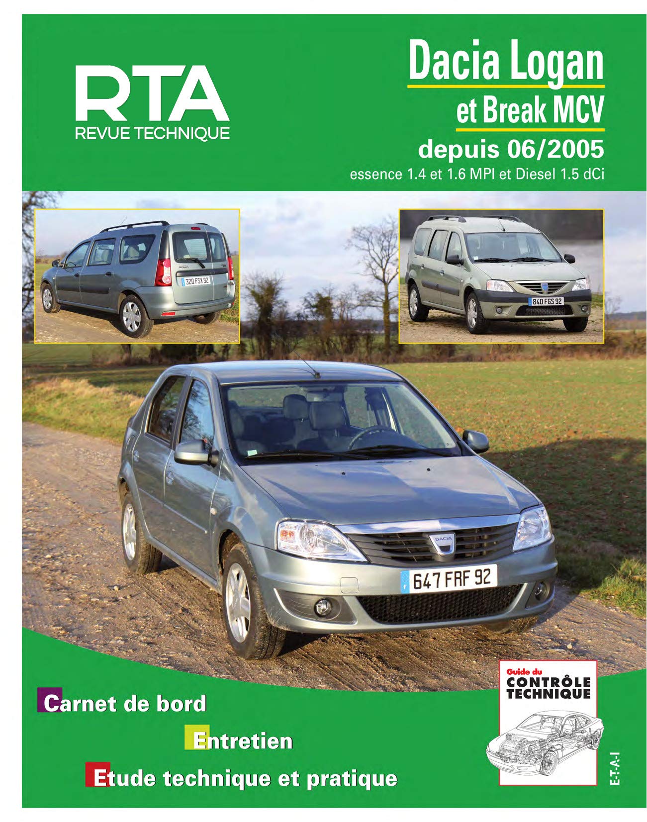 E.T.A.I - Revue Technique Automobile B727.5 - DACIA LOGAN I PHASE 1 et 2 - 2005 à 2012 book
