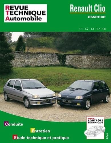 Revue Technique Automobile, CIP 742.1 : Renault Clio (essence) 1.1-1.2-1.4-1.7 et 1.8 book