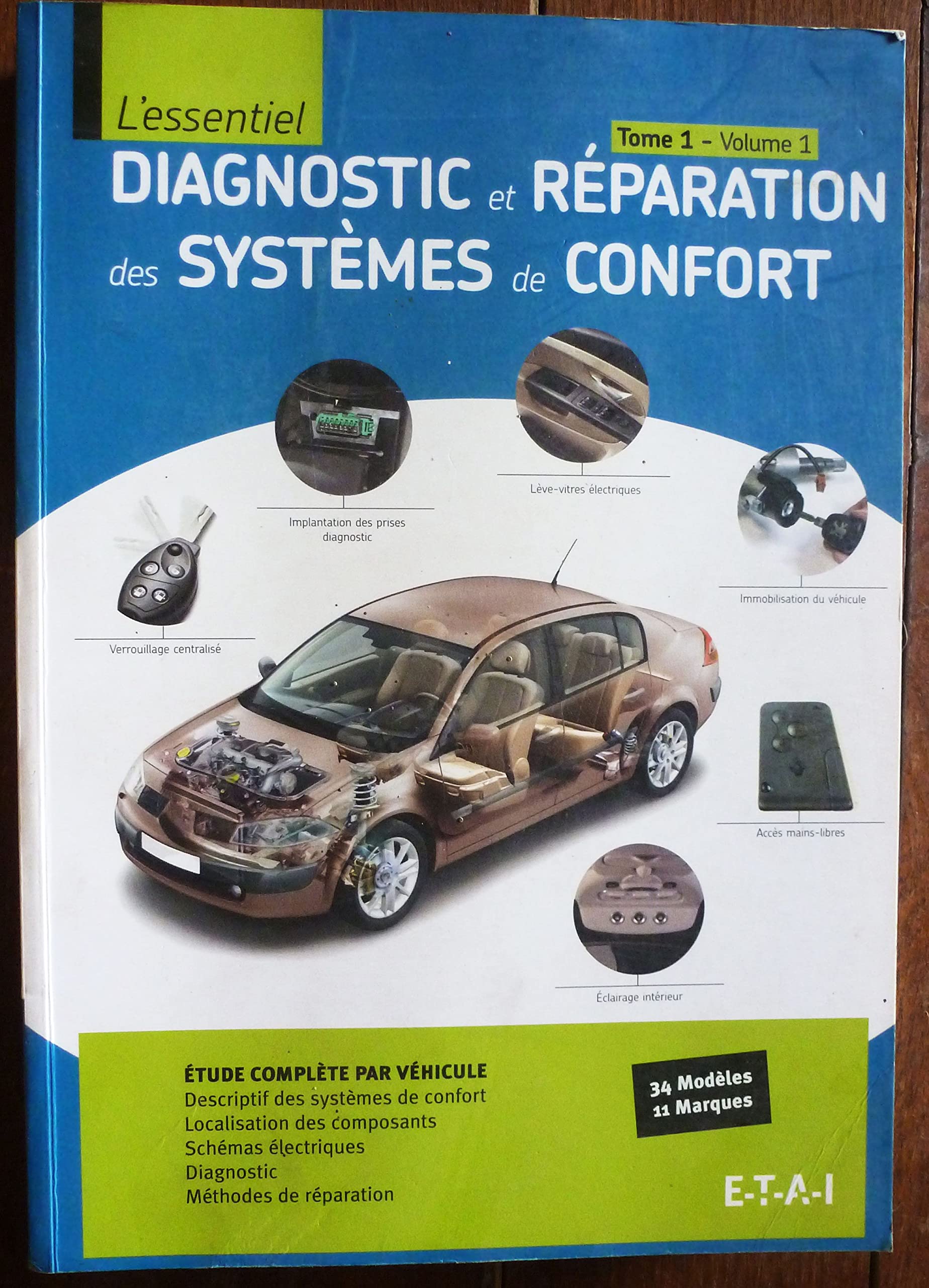 Diagnostic et réparation des systèmes de confort - descriptif des systèmes de confort, localisation des composants, schémas électriques, diagnostic, Books