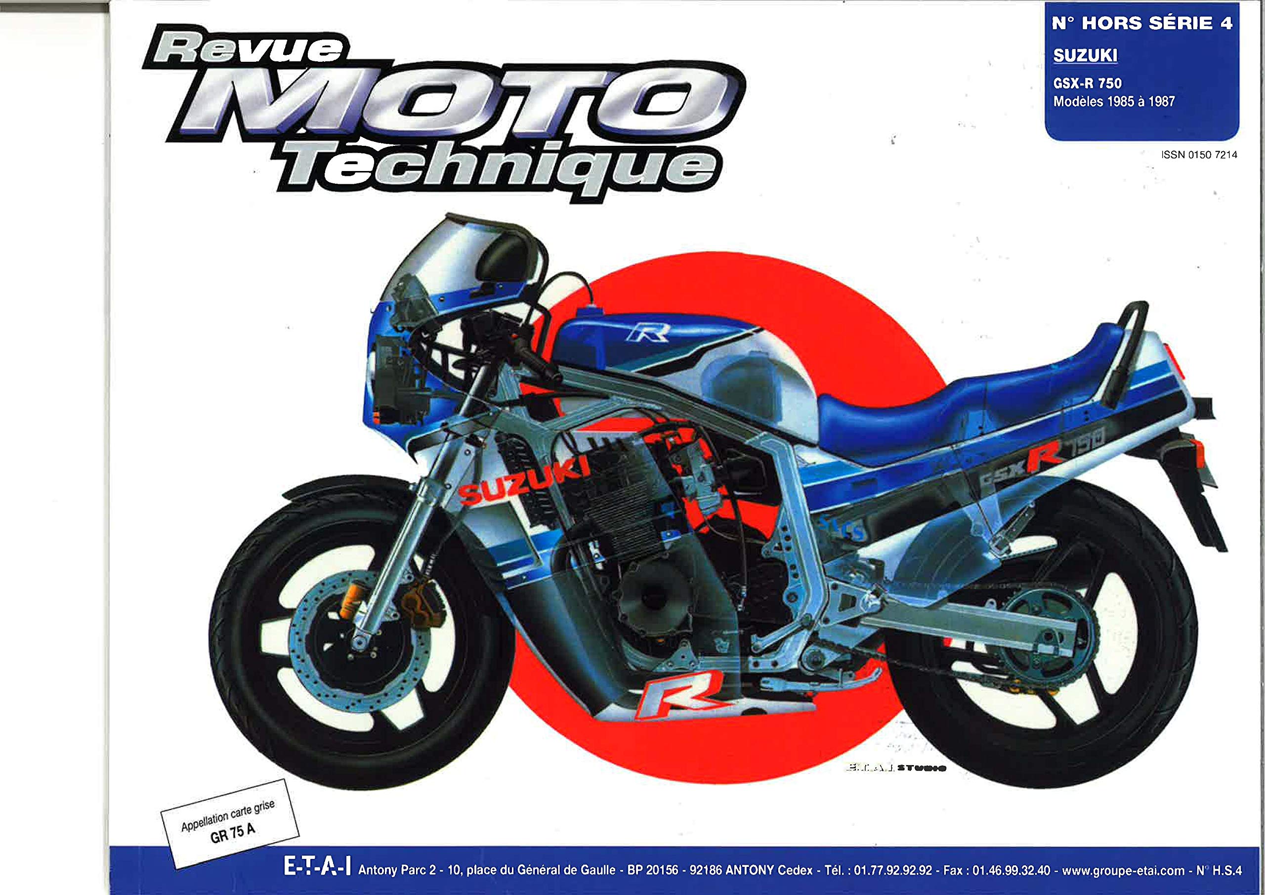 E.T.A.I - Revue Moto Technique HS 4.1 - SUZUKI GSX-R750 book